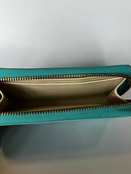 Kate spade wallet aqua - Gem Kate Spade Aqua Jazzy Metro Zip Around Wallet